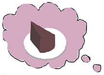 chocolate cake thought